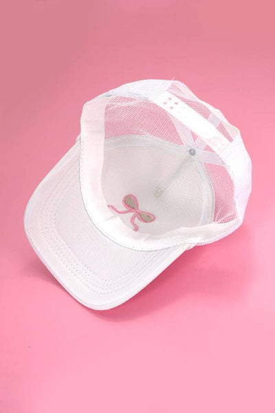 Bow Trucker Hat Black