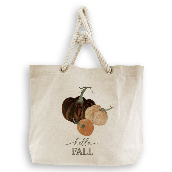Mocha Pumpkins with Hello Fall: Dishtowel / -