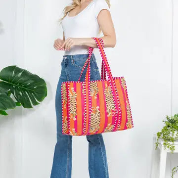 Large Quilted Tote