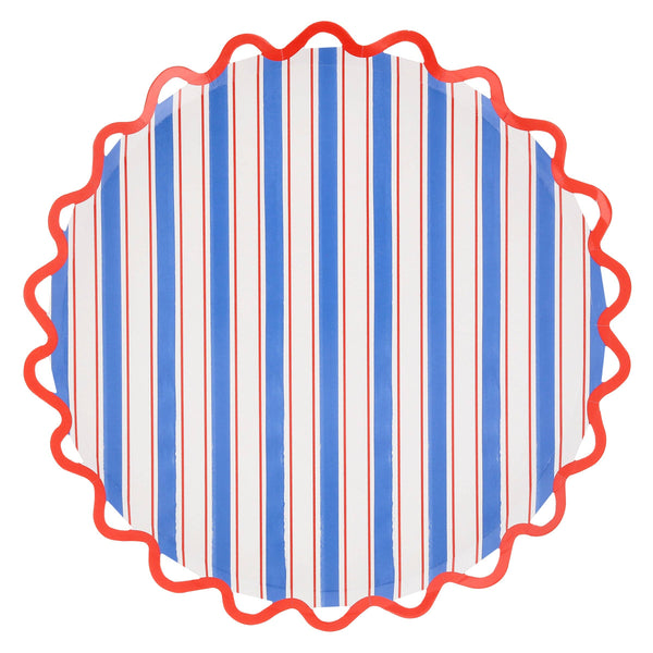 Nautical Striped Dinner Plates