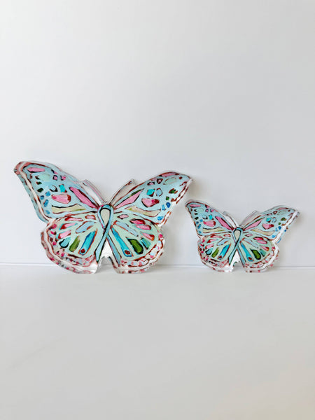 "Butterfly of Hope I" acrylic: Large Shelfie
