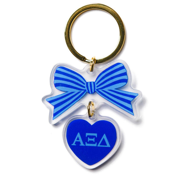 Sorority & Greek BOW-DACIOUS Keychain: Kappa Delta