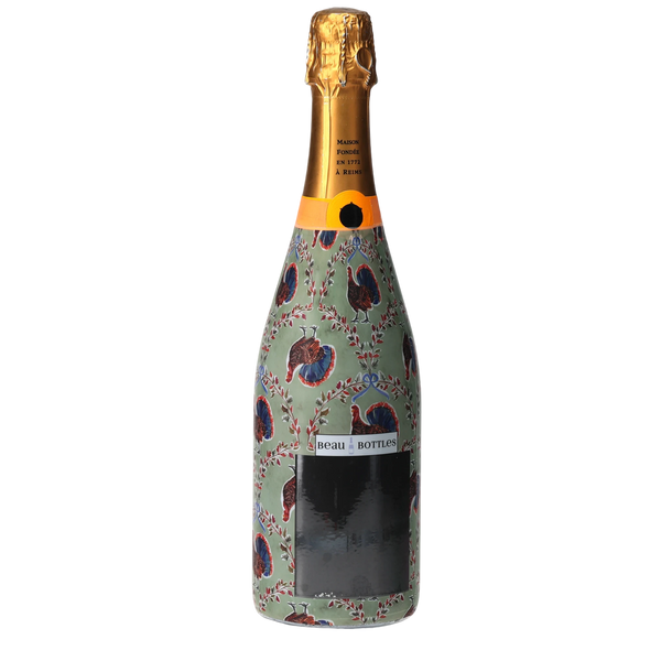 Autumn Turkey Trellis Champagne Bottle Wrap
