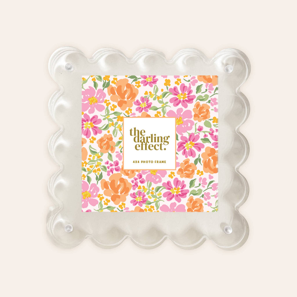 Square Scalloped Acrylic Frame - Thumbnail 3
