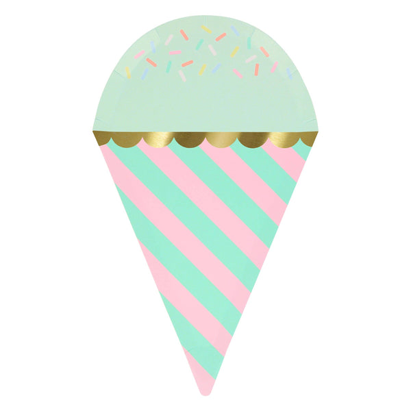 Ice Cream With Sprinkles Plates