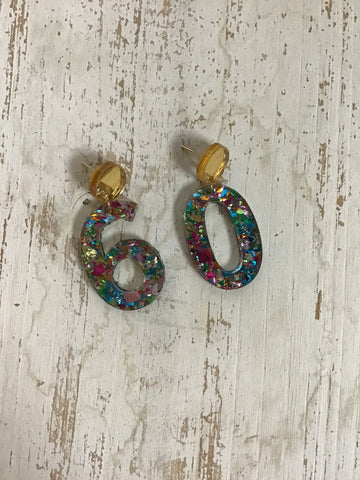 60 Confetti Earrings