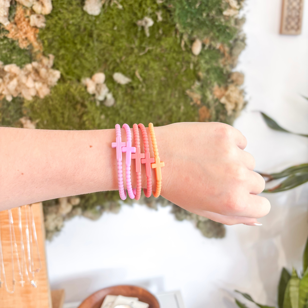 Silicone Cross Bracelets: Fun Mix - Best Sellers