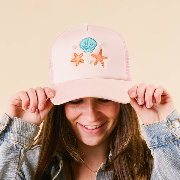 Trucker Hat-Seashells