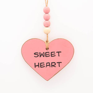 Sweet Heart Ornament in Pink