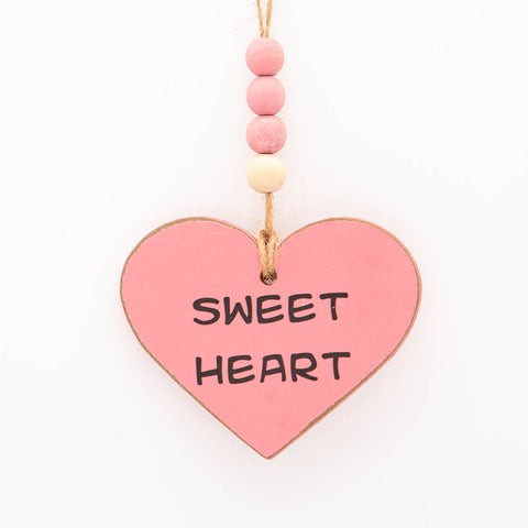 Sweet Heart Ornament in Pink