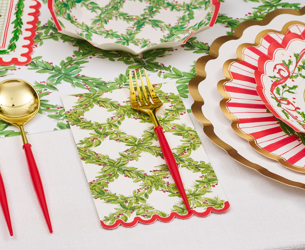 Holly Berry Guest Towels/20pk