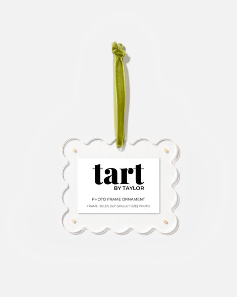 Scalloped Acrylic Frame Ornament