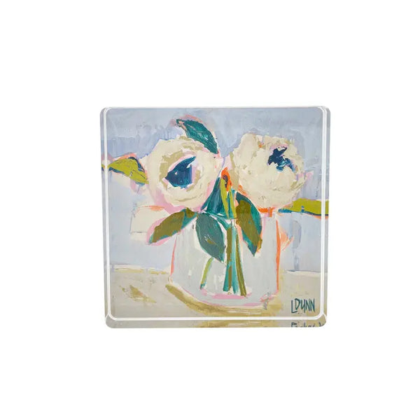 Peony Acrylic Block Lauren Dunn