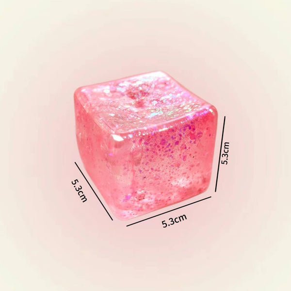 Glitter nice cube Squishy Squeeze Toy Fidget Toy: Blue
