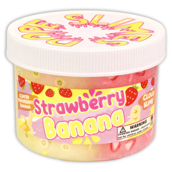 Strawberry Banana - Cloud Textured Slime