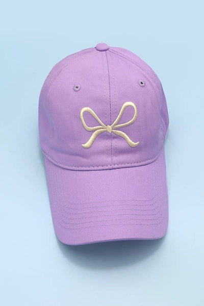 BOW RIBBON BASEBALL HAT CAP Mint