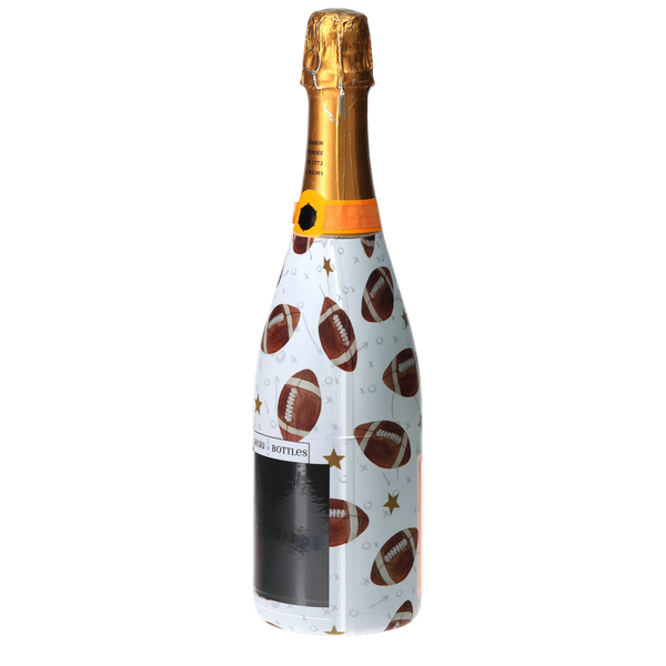 Footballs Champagne Bottle Wrap