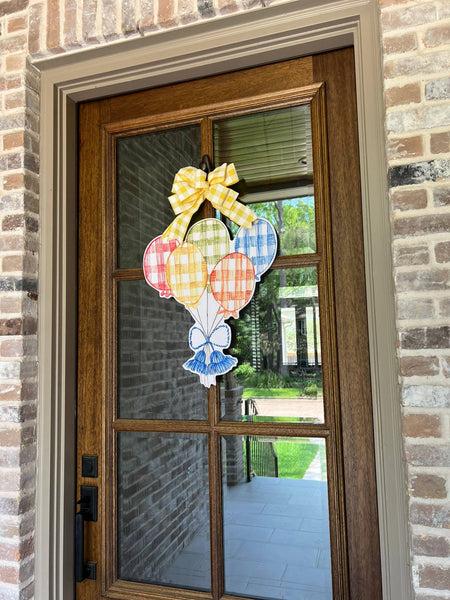 Hip Hip Hooray Balloons Door Hanger