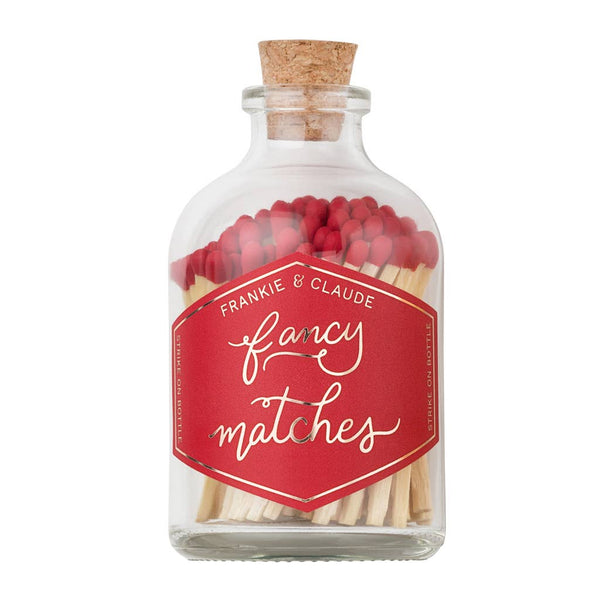 Red Matches in Glass Jar – Bold Summer & Year-Round Decor
