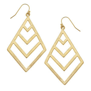 Susan Shaw 1250g Gold Filigree Cut Out Earrings