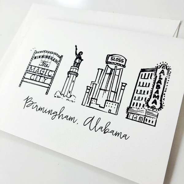 Birmingham, Alabama Greeting Card Single Card