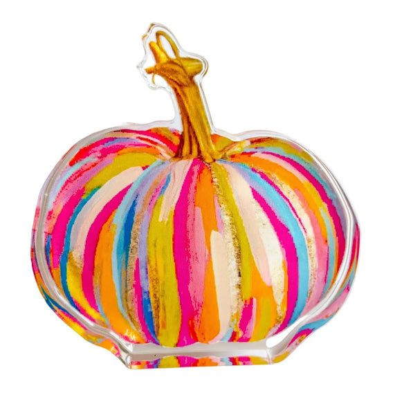 The Bright Painted Pumpkin Acrylic Shelfie