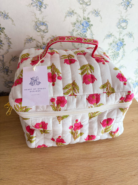 Magnolia Luxe | Quilted Cosmetic Bags-set of 3 