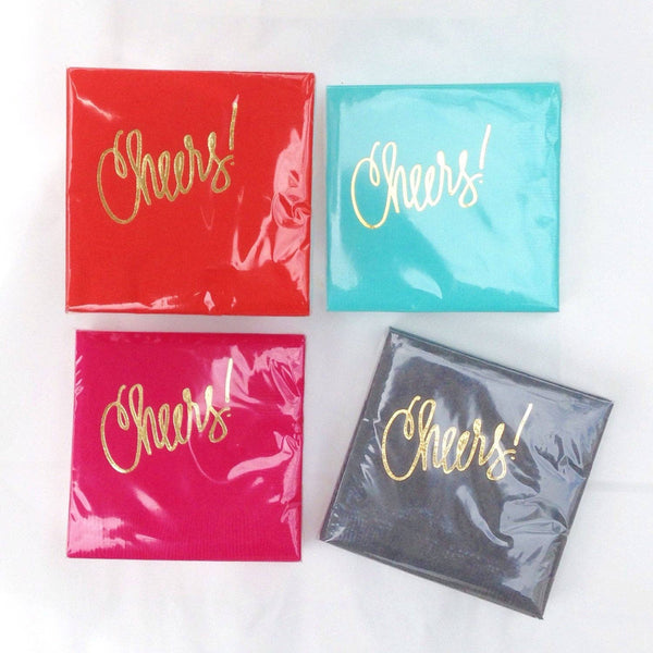 Cheers! | Napkins (18 colors): White