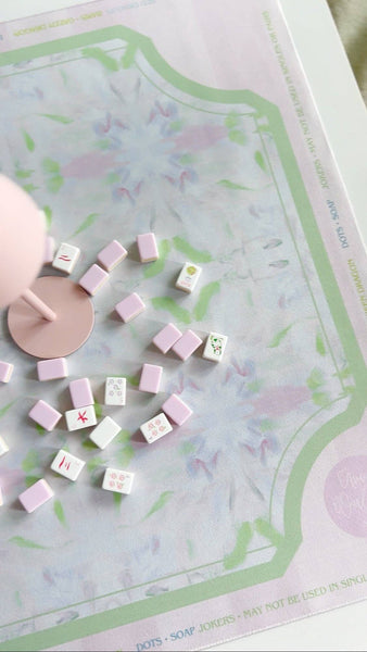 Pink Lilly Mahjong Mat
