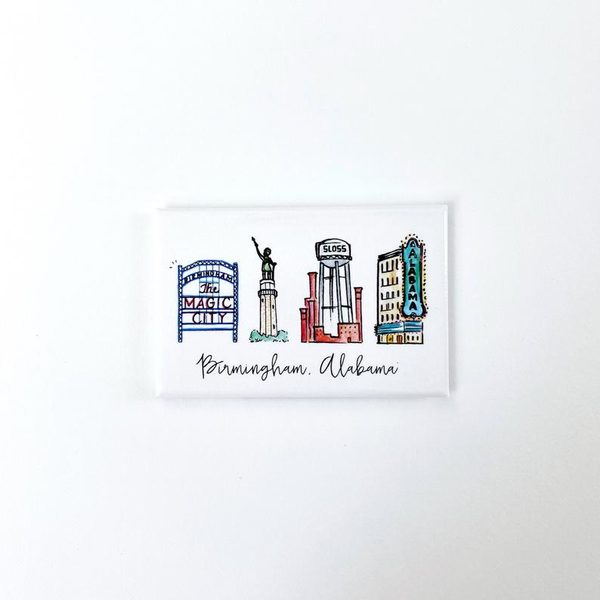 Birmingham, Alabama Magnet: Watercolor