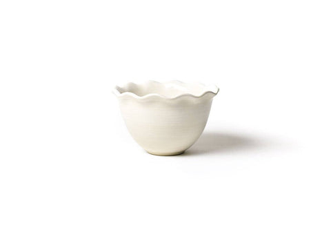Signature White 6in Ruffle Bowl