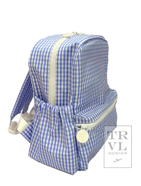 TRVL Mini Backer - Gingham Sky