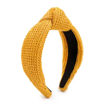 Mustard Yellow Rattan Headband