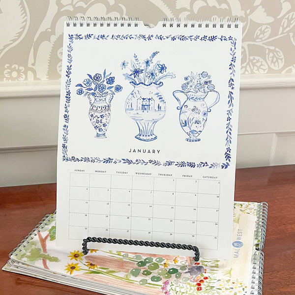 Watercolor Wall Calendar: 2026