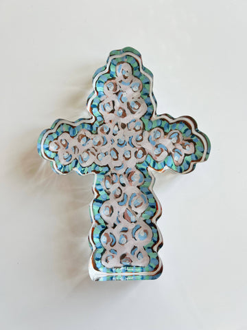 "Faithful Cross II" acrylic