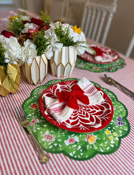 Red Bow Napkin Ties