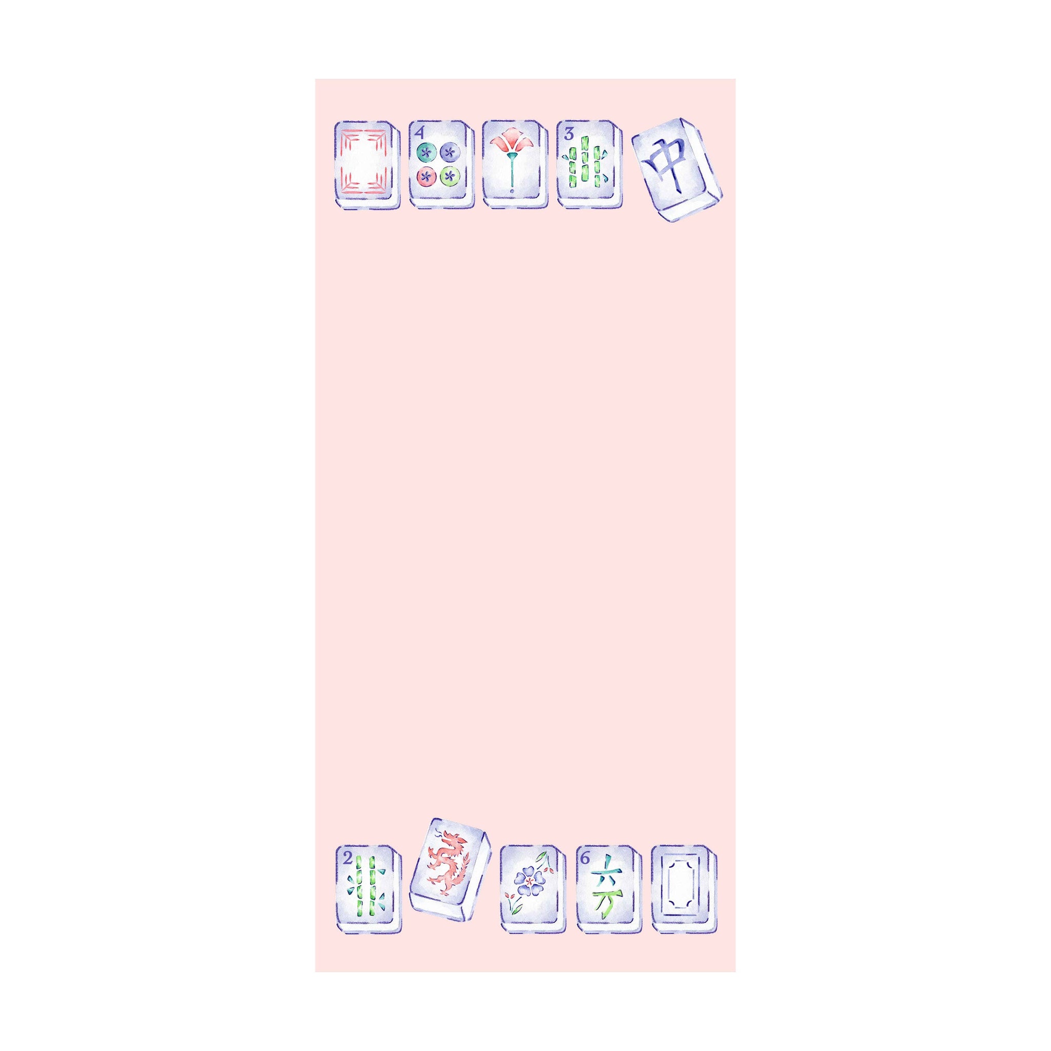 Mahjong Notepad Pink