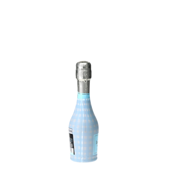 Beau Bottles Powder Blue Picnic Gingham - MINI Prosecco Collection - Set of 6 (Wraps Only)