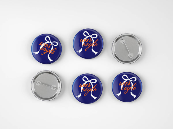 Auburn War Eagle Grandmillennial Button