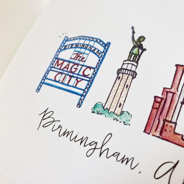 Birmingham, Alabama Greeting Card Single Card