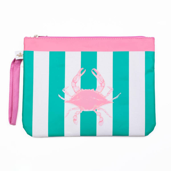 San Blas Crab Wet/Dry Bag   Emerald/Pink   12x9