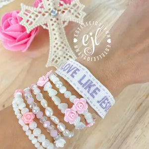 Love LIke Jesus Embroidered Bracelet