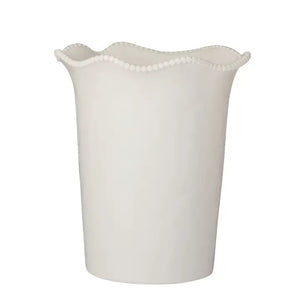 Cream Melamine Wavy Wine Cooler