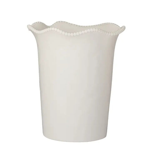 Cream Melamine Wavy Wine Cooler