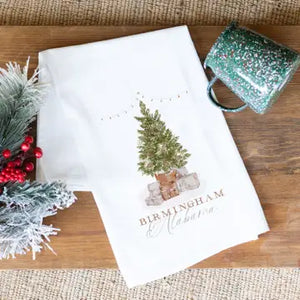 The Cottage Basket Birmingham Cottage Tree Tea Towel