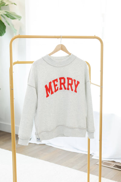 Reversible Sweatshirt, JOY & MERRY: Joy / Merry /