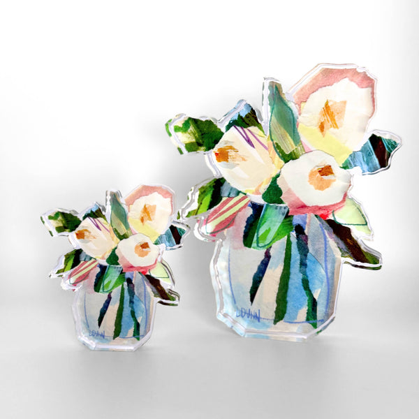 Garden Jar Floral Acrylic: Large