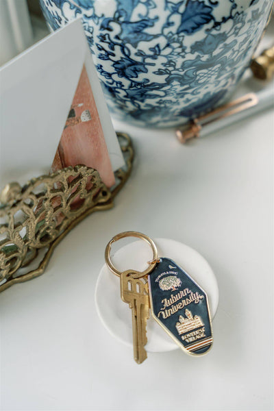 Auburn University Enamel Keychain, Collegiate