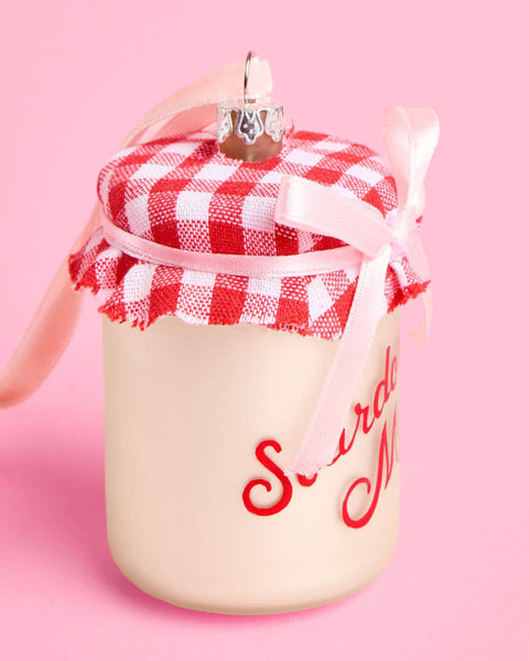 Sourdough Mom Glass Ornament | funny holiday baker gift
