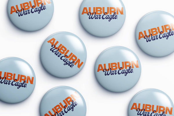 Auburn War Eagle Button